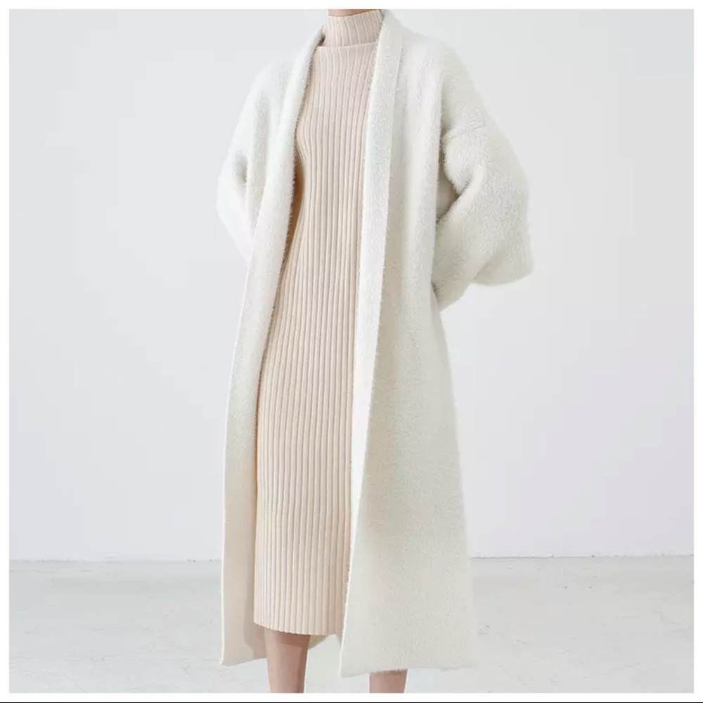 🌺 The Lukah Long Teddy Bear Soft Cardigan Sweater - Picture 2 of 11